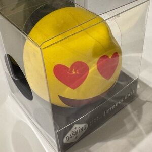 Dashing Yellow Heart-Eyes Emoji Stress Ball